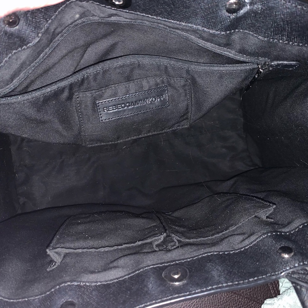 Rebecca Minkoff Saffiano Leather Tote Black - Picture 5 of 8